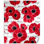 love poppies Canvas 8  x 10 