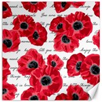 love poppies Canvas 12  x 12 