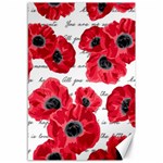 love poppies Canvas 12  x 18 