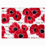 love poppies Large Glasses Cloth