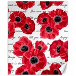 love poppies Canvas 11  x 14 