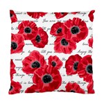 love poppies Standard Cushion Case (Two Sides)