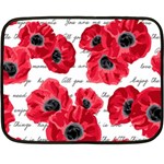 love poppies Fleece Blanket (Mini)