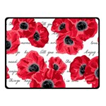 love poppies Fleece Blanket (Small)