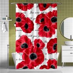 love poppies Shower Curtain 48  x 72  (Small)