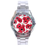 love poppies Stainless Steel Analogue Watch