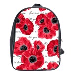 love poppies School Bag (XL)