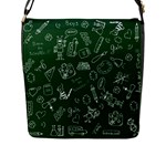 back to school doodles Flap Closure Messenger Bag (L)