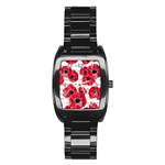 love poppies Stainless Steel Barrel Watch