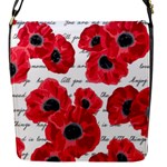 love poppies Flap Closure Messenger Bag (S)