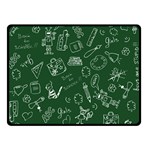 back to school doodles Double Sided Fleece Blanket (Small)