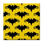 yellow bats Tile Coaster