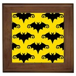 yellow bats Framed Tile