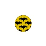 yellow bats 1  Mini Button