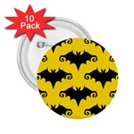 yellow bats 2.25  Button (10 pack)