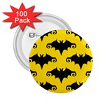 yellow bats 2.25  Button (100 pack)