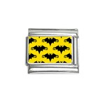 yellow bats Italian Charm (9mm)