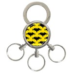 yellow bats 3-Ring Key Chain