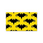 yellow bats Sticker (Rectangular)