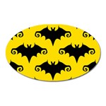 yellow bats Magnet (Oval)