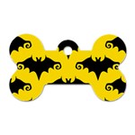 yellow bats Dog Tag Bone (One Side)