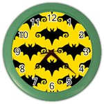 yellow bats Color Wall Clock