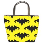 yellow bats Bucket Bag