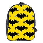 yellow bats School Bag (Large)