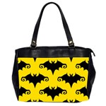 yellow bats Oversize Office Handbag (2 Sides)