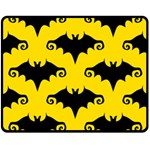 yellow bats Fleece Blanket (Medium)