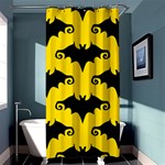 yellow bats Shower Curtain 36  x 72  (Stall)