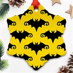 yellow bats Ornament (Snowflake)