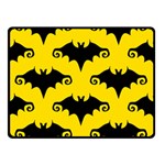 yellow bats Double Sided Fleece Blanket (Small)