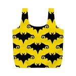 yellow bats Full Print Recycle Bag (M)