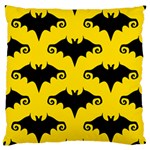 yellow bats Large Flano Cushion Case (One Side)