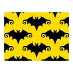 yellow bats Double Sided Flano Blanket (Mini)