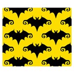 yellow bats Double Sided Flano Blanket (Small)