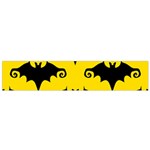 yellow bats Small Flano Scarf