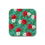 fa_texture36 Rubber Square Coaster (4 pack)