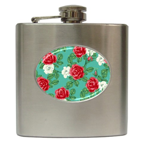 fa_texture36 Hip Flask (6 oz) from ArtsNow.com Front