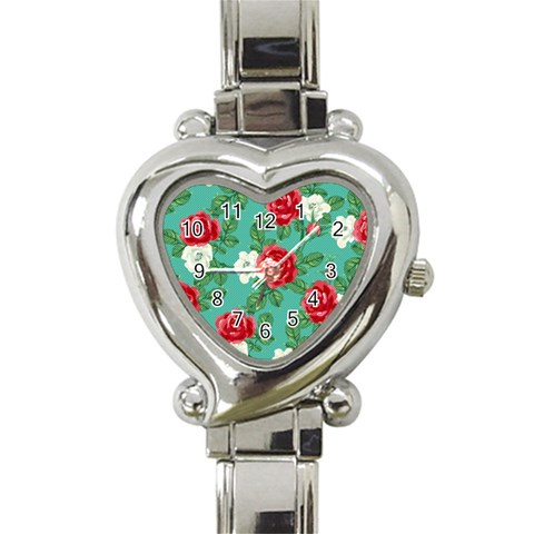 fa_texture36 Heart Italian Charm Watch from ArtsNow.com Front