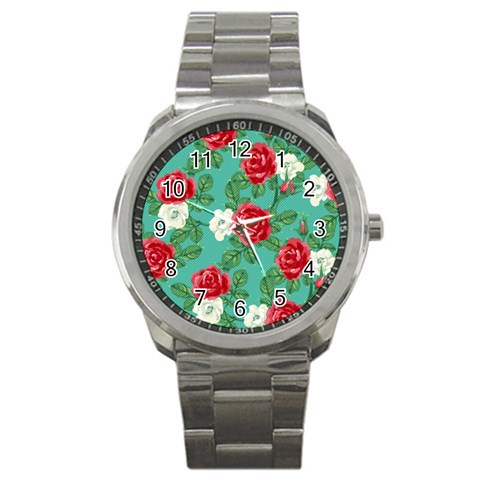 fa_texture36 Sport Metal Watch from ArtsNow.com Front