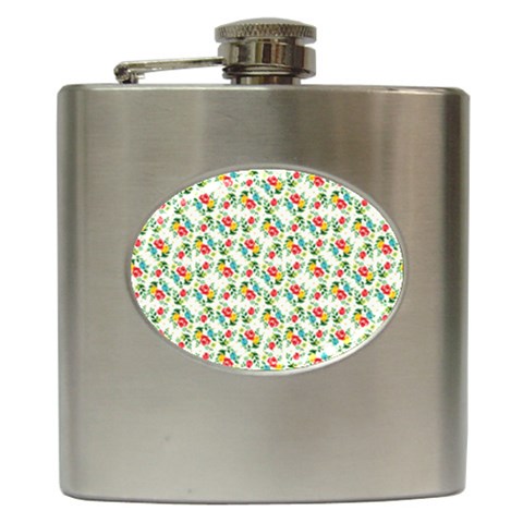 fa_texture37 Hip Flask (6 oz) from ArtsNow.com Front