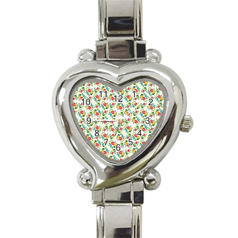 fa_texture37 Heart Italian Charm Watch from ArtsNow.com Front