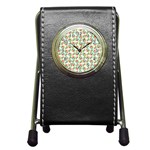 fa_texture37 Pen Holder Desk Clock