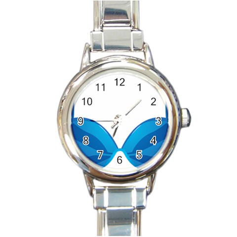 swim Round Italian Charm Watch from ArtsNow.com Front