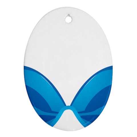 swim Ornament (Oval) from ArtsNow.com Front