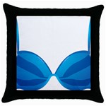 swim Throw Pillow Case (Black)