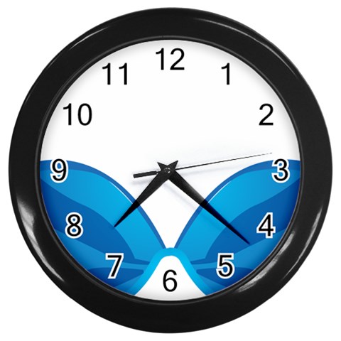 swim Wall Clock (Black) from ArtsNow.com Front