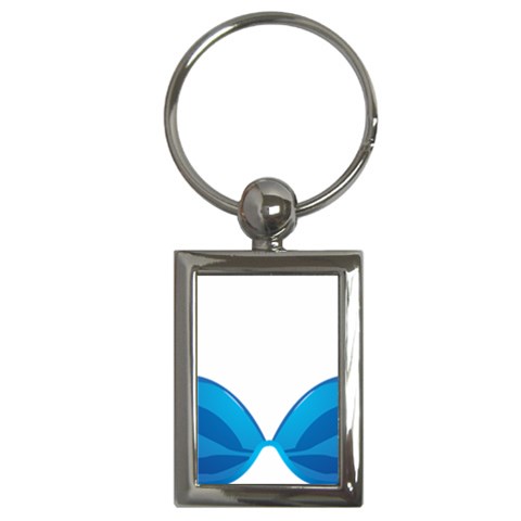 swim Key Chain (Rectangle) from ArtsNow.com Front